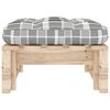 vidaXL Otomana de paletes para jardim pinho impregnado
