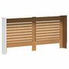 vidaXL Coberturas de radiador 2 pcs 172x19x81,5 cm MDF branco