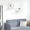 vidaXL Prateleiras de parede 2 pcs 40x23x3,8 cm MDF carvalho e branco