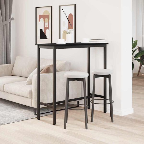 vidaXL mesa Carvalho Preto 100 x 40 x 100,5 cm