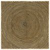 vidaXL Tapetes de &aacute;rea Preto 120 x 120 cm Juta