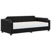 vidaXL Sof&aacute;-cama com colch&atilde;o 80x200 cm tecido preto