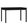vidaXL 5 pcs conj. jantar p/ jardim madeira de pinho maci&ccedil;a preto