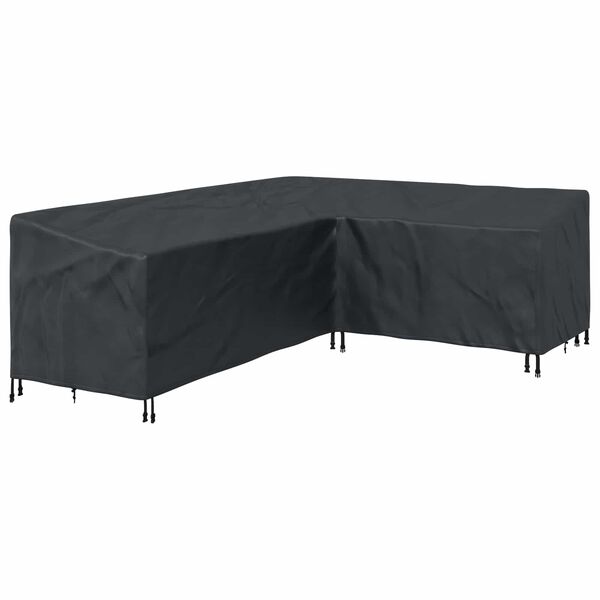 vidaXL Capa para M&oacute;veis Preto 260 x 210 x 80 cm Tecido Oxford 210D