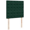 vidaXL Estrutura cama otomana colch&otilde;es 80x200cm veludo verde escuro