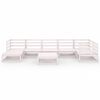 vidaXL 8 pcs conjunto lounge de jardim pinho s&oacute;lido branco