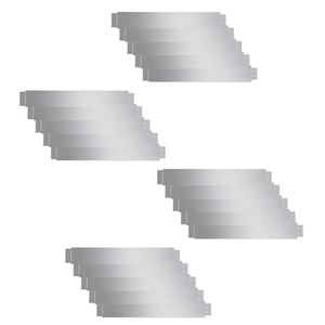 vidaXL Conjunto 20 pain&eacute;is veda&ccedil;&atilde;o relvado 100 x 14 cm a&ccedil;o galvanizado