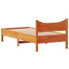 vidaXL Cama sem colch&atilde;o 90x200 cm pinho maci&ccedil;o castanho-mel