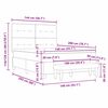 vidaXL Cama Box com colch&atilde;o Cinzento-claro 140 x 200 cm tecido