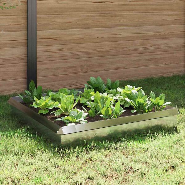 vidaXL Cercas de caracol 8 pcs Prateado A&ccedil;o inoxid&aacute;vel