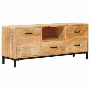 vidaXL Suportes para TV com gaveta Castanho 110 x 30 x 46 cm