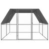 vidaXL Galinheiro de exterior 3x4x2 m aço galvanizado
