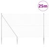 vidaXL Poste de Cerca Prateado 25 x 1,5 m (malla de 16 x 16 mm) A&ccedil;o