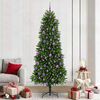 vidaXL &Aacute;rvore de Natal com 300 LEDs com suporte Verde 240 cm PE
