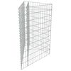 vidaXL Canteiro elevado/cesto gabião 75x75x50 cm aço galvanizado