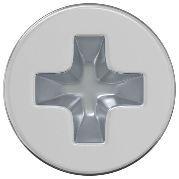 vidaXL Parafusos com Cabe&ccedil;a Chanfrada 2 pcs Prateado M4 x 6 mm A&ccedil;o