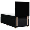 vidaXL Cama com molas/colch&atilde;o 90x190 cm tecido preto