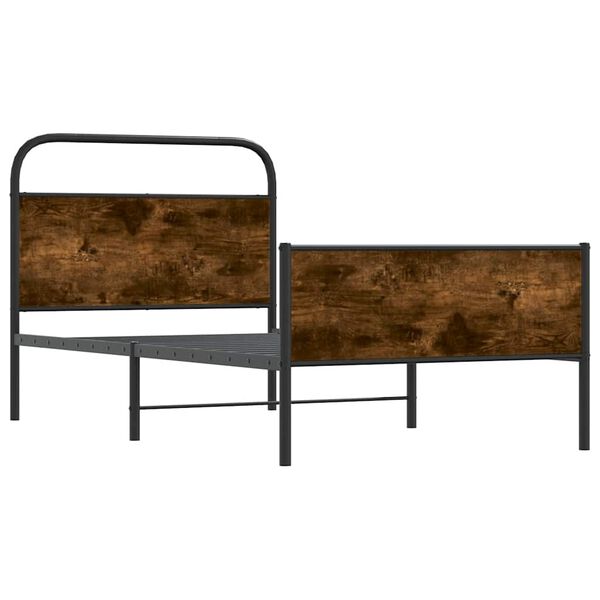 vidaXL Estrutura cama s/ colch&atilde;o derivados de madeira carvalho sonoma