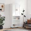 vidaXL Arm&aacute;rio alto 69,5x34x180 cm derivados de madeira branco