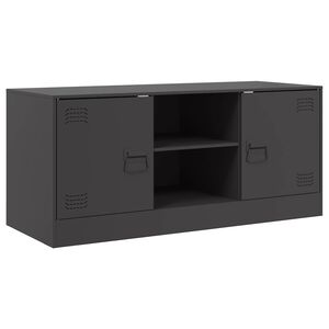 vidaXL M&oacute;vel de TV 99x39x44 a&ccedil;o preto