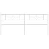 vidaXL Cabeceira de substitui&ccedil;&atilde;o 193 cm metal branco