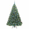 vidaXL &Aacute;rvore de Natal Artificial com 300 LEDs Verde 180 cm PE e PVC
