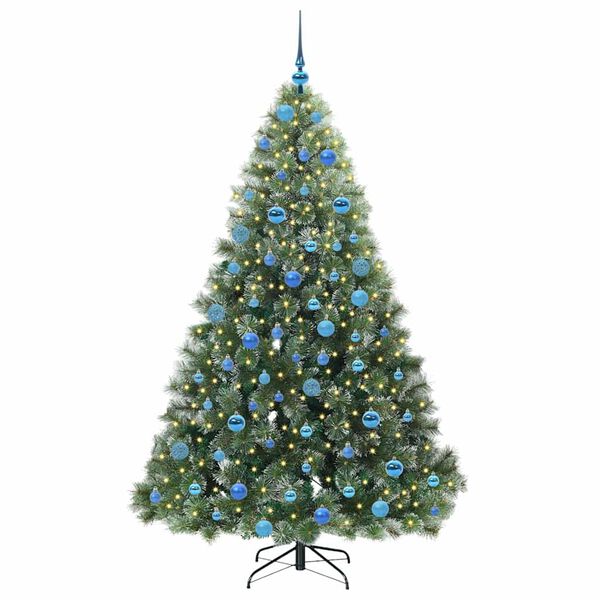 vidaXL &Aacute;rvore de Natal Artificial com 300 LEDs Verde 180 cm PE e PVC