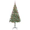 vidaXL &Aacute;rvore de Natal Artificial com 300 LEDs Verde 180 cm PVC e A&ccedil;o