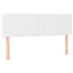 vidaXL Cabeceiras branco 144x5x78/88 cm couro artificial