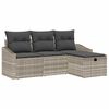 vidaXL Conjunto de Sof&aacute;s 4 unid. vime PE