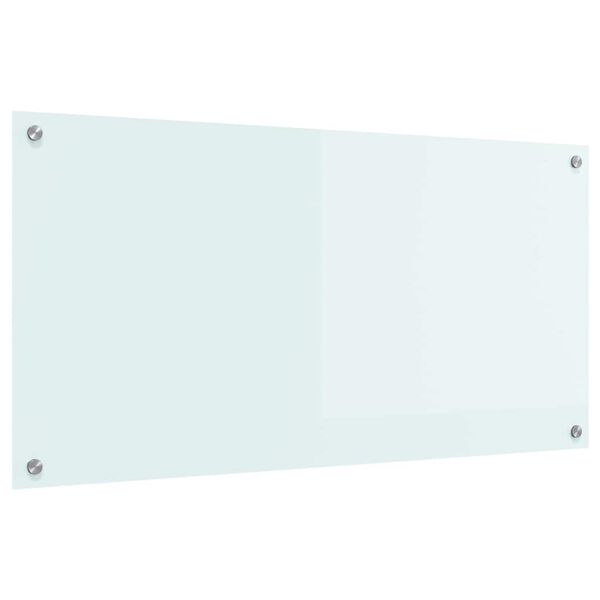 vidaXL Proteção de Cozinha Branco 100 x 50 cm vidro temperado