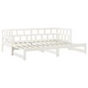 vidaXL Sof&aacute;-cama de puxar 2x(90x200) cm pinho maci&ccedil;o branco