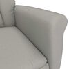 vidaXL Cadeira Recliner Cinza Claro Cinzento-claro 70.5 x 96.5 x 95 cm