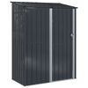 vidaXL Abrigos de jardim Antracite 153,5 x 86 x 200 cm Metal