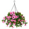 vidaXL Flores Artificiais Rosa 55 x 50 x 57 cm PE e A&ccedil;o