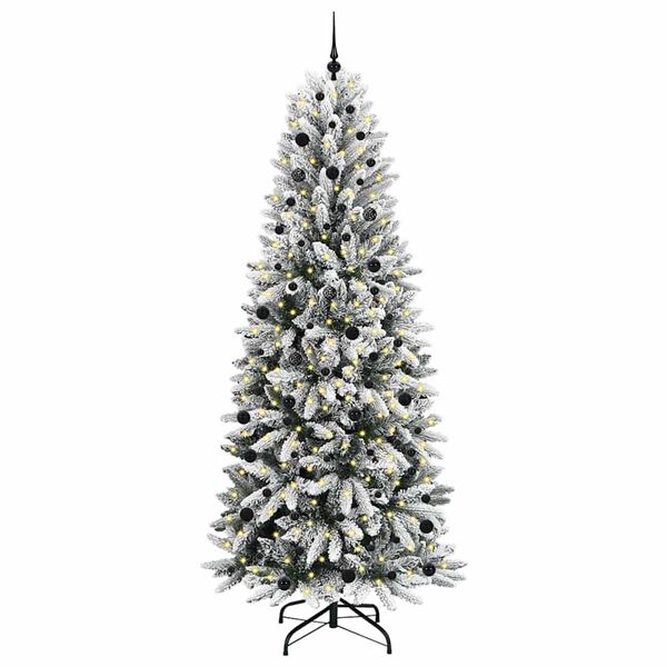 vidaXL &Aacute;rvore de Natal Artificial com 300 LEDs Branco 240 cm