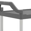 vidaXL Carrinho c/ 2 prateleiras 81x41x92 cm alum&iacute;nio cinzento
