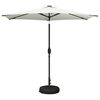 vidaXL Parasol de Jardim com Luzes LED e Base 270 x 270 cm Poli&eacute;ster