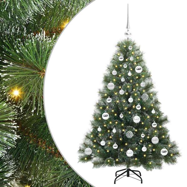 vidaXL &Aacute;rvore de Natal Artificial com 150 LEDs Verde 120 cm PE e PVC