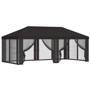 vidaXL Capa de Gazebo com Laterais 6 x 3 m Antracite Poli&eacute;ster 190