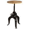 vidaXL Mesa de bar madeira de mangueira maciça 60x(76-110) cm