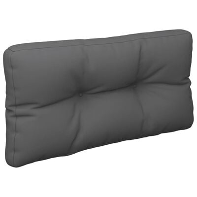 vidaXL Almofadão para sofá de paletes 80x40x12 cm tecido antracite
