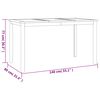 vidaXL 3 pcs conjunto de jantar para jardim madeira de teca maci&ccedil;a