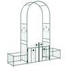vidaXL Arco de Jardim Verde 203 x 50 x 218 cm A&ccedil;o
