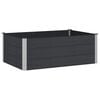 vidaXL Canteiro de jardim elevado Preto 150 x 100 x 54 cm alu.