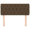 vidaXL Cabeceira de cama tecido 90x7x78/88 cm castanho