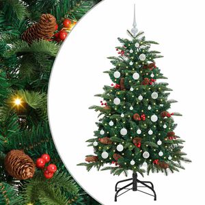 vidaXL &Aacute;rvore de Natal Artificial Verde 150 cm PVC, Metal e Pl&aacute;stico