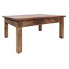 vidaXL Mesa de centro madeira de mogno maci&ccedil;a 96x73x45 cm