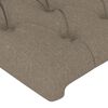 vidaXL Cabeceira Taupe 100x7x118/128 cm Tecido