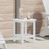 vidaXL Mesa Lateral Adirondack Branco 38 x 38 x 46 cm HDPE